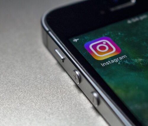 Instagram Icon on Smartphone